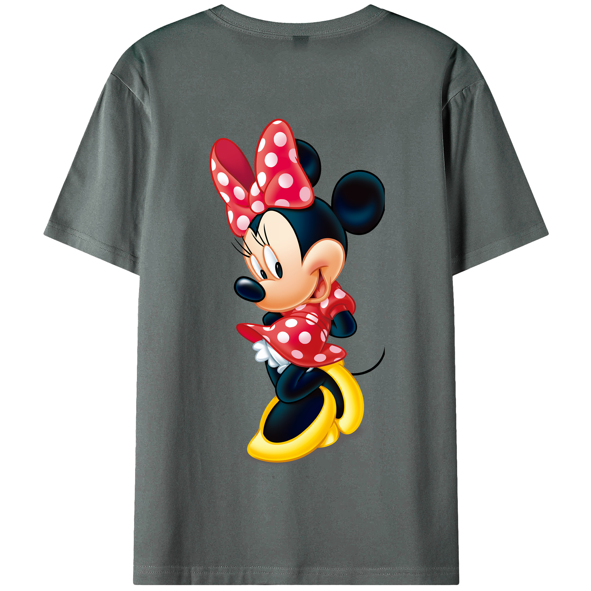 （画像用） ミッキーマウス Mickey Mouse 綿100％半袖Tシャツ（背面プリント）